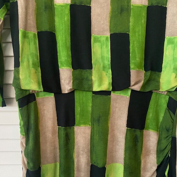Tracy Reese x Anthropologie Abstract Half Sleeve Open Back Mini Dress, Size S - Picture 3 of 7